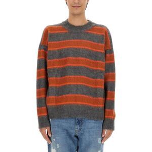 AMISH Striped Brushed Knit Crewneck Sweater Men MULTICOLOUR Sweaters & Cardigans